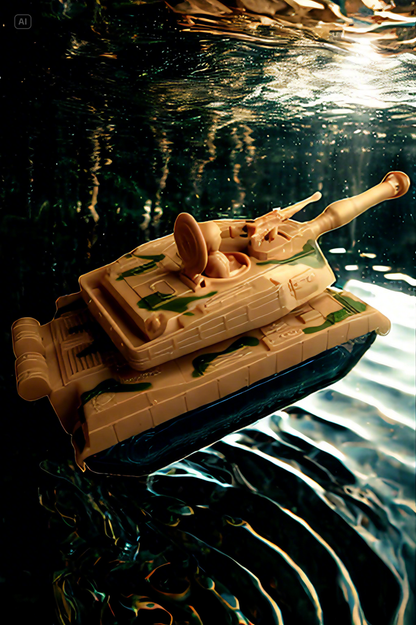 tanque de guerra niño