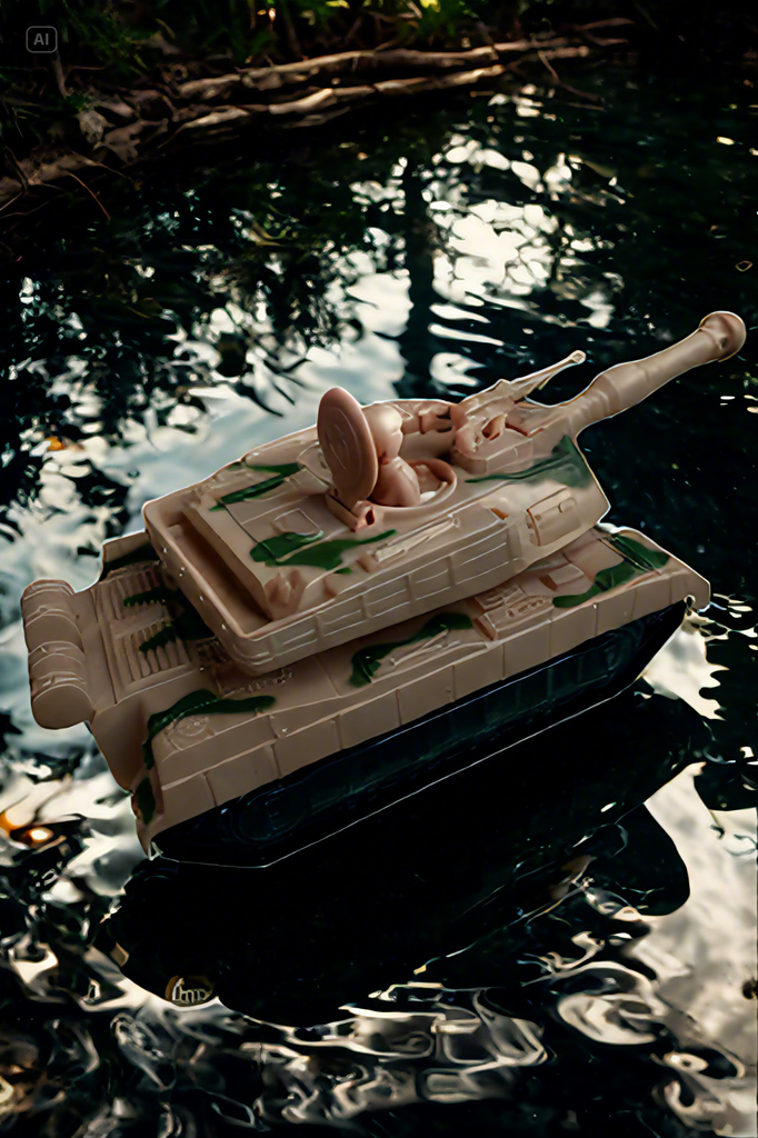 tanque de guerra niño