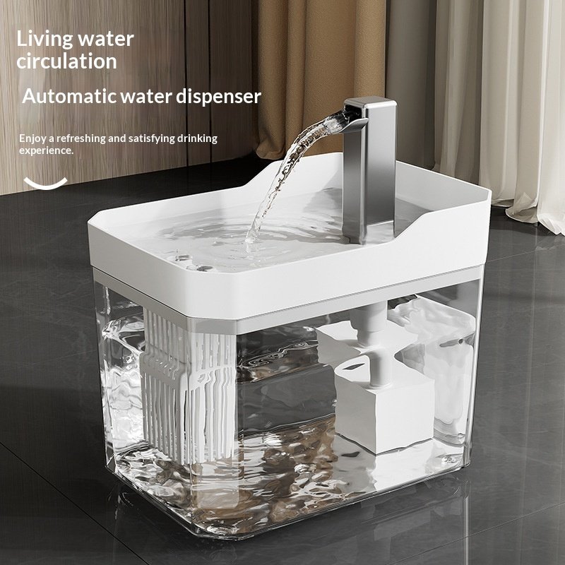 Fuente de agua para gatos con sistema automático de filtración y circulación. - Image 4