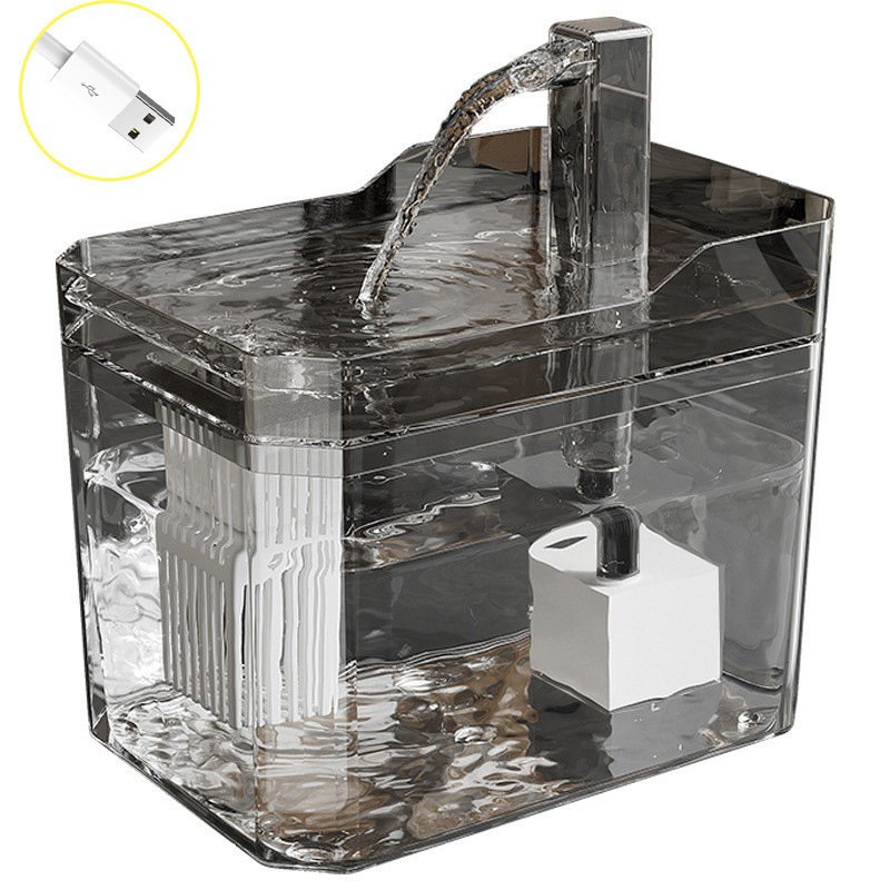 Fuente de agua para gatos con sistema automático de filtración y circulación. - Image 2
