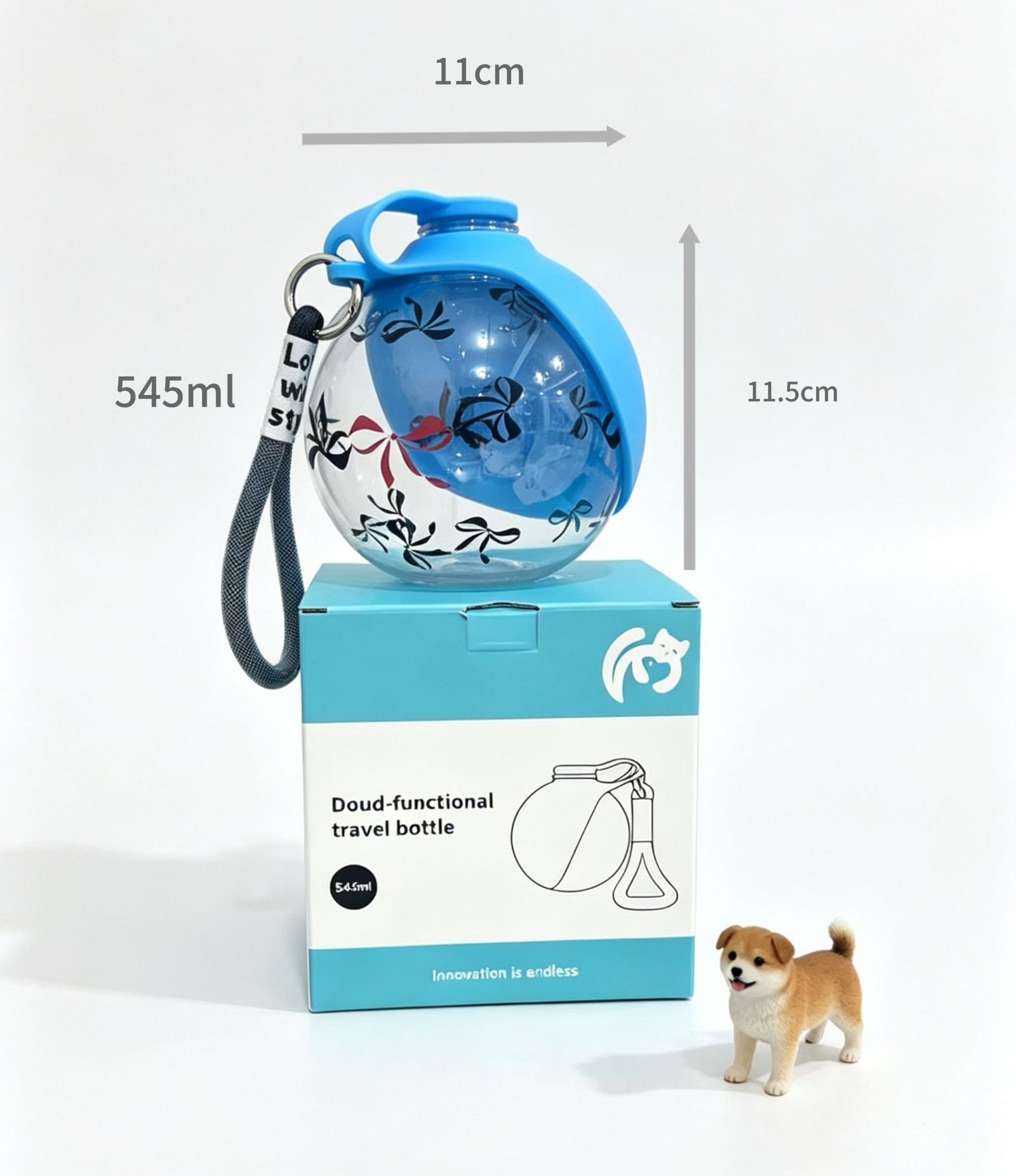 Botella de agua portátil para mascotas, ideal para excursiones. - Image 6