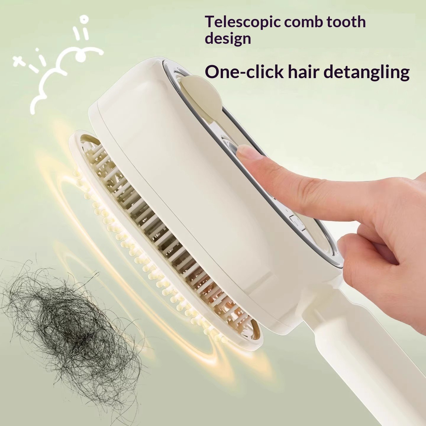 Peineta de masaje eléctrica con airbag, cepillo atomizador de aceite esencial para el cabello, antiestática, para un peinado esponjoso y con volumen. - Image 9