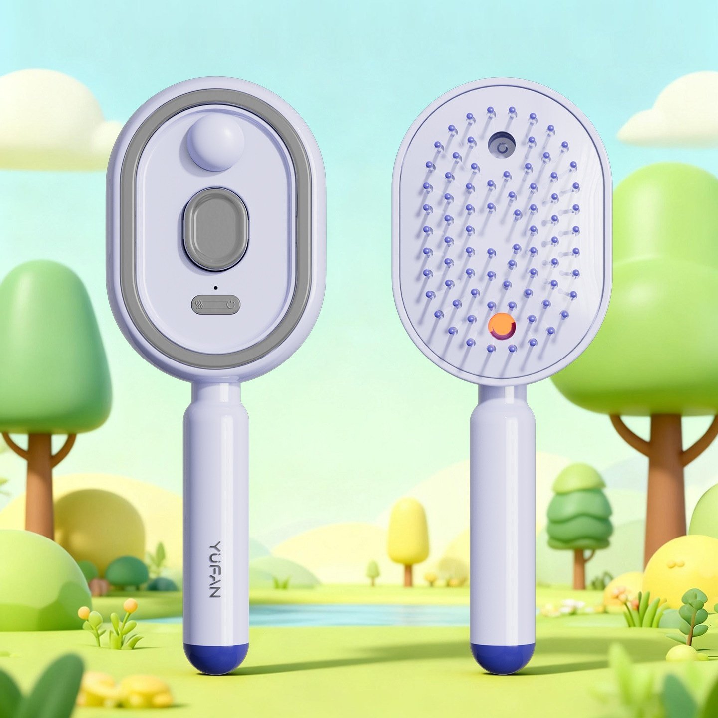 Peineta de masaje eléctrica con airbag, cepillo atomizador de aceite esencial para el cabello, antiestática, para un peinado esponjoso y con volumen. - Image 6
