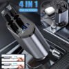 Cargador de coche retráctil 4 en 1 de 120 W con cable USB tipo C (carga rápida)