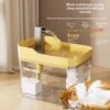 Fuente de agua para gatos con sistema automático de filtración y circulación.