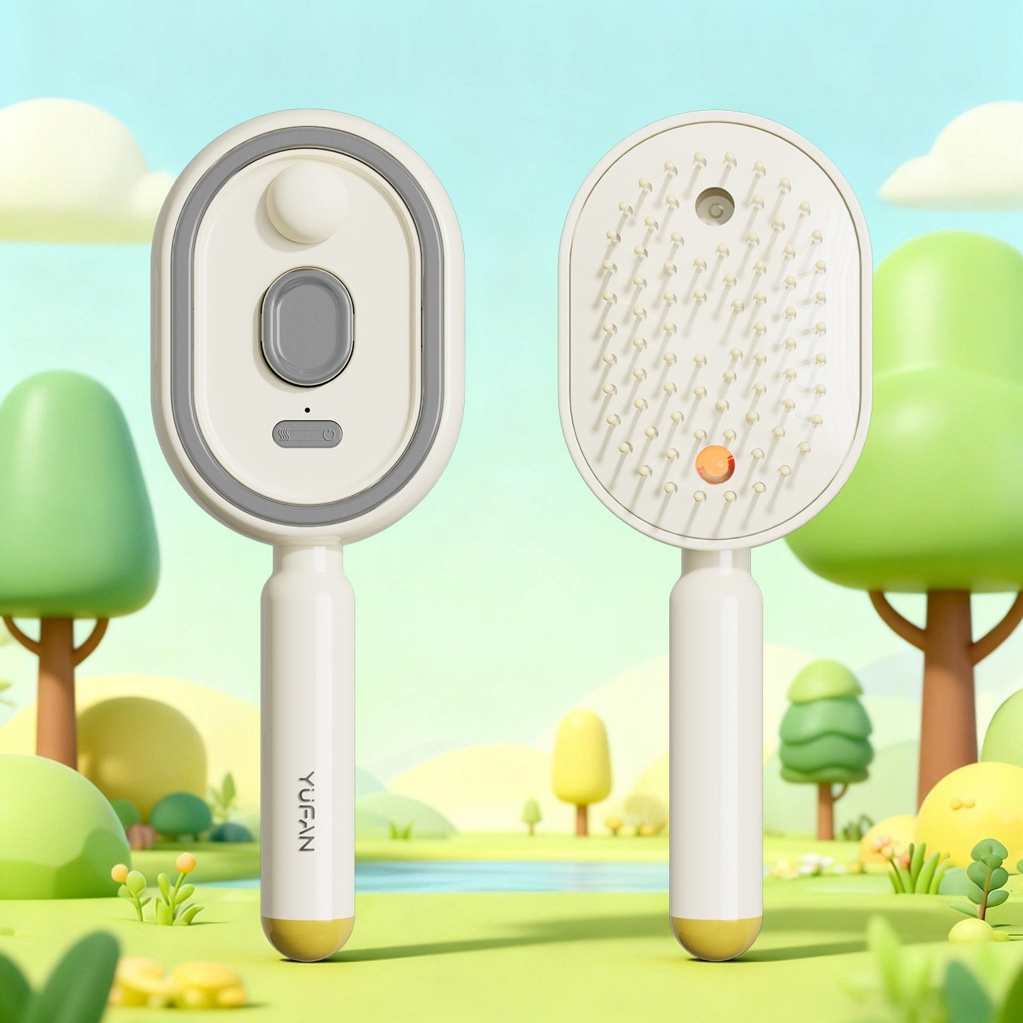 Peineta de masaje eléctrica con airbag, cepillo atomizador de aceite esencial para el cabello, antiestática, para un peinado esponjoso y con volumen. - Image 10